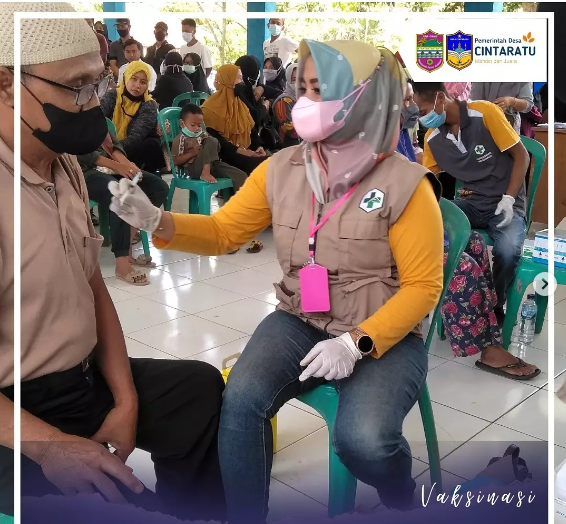 Target Herd Immunity Pada Akhir Tahun, Desa Cintaratu Gencar Laksanakan Vaksinasi