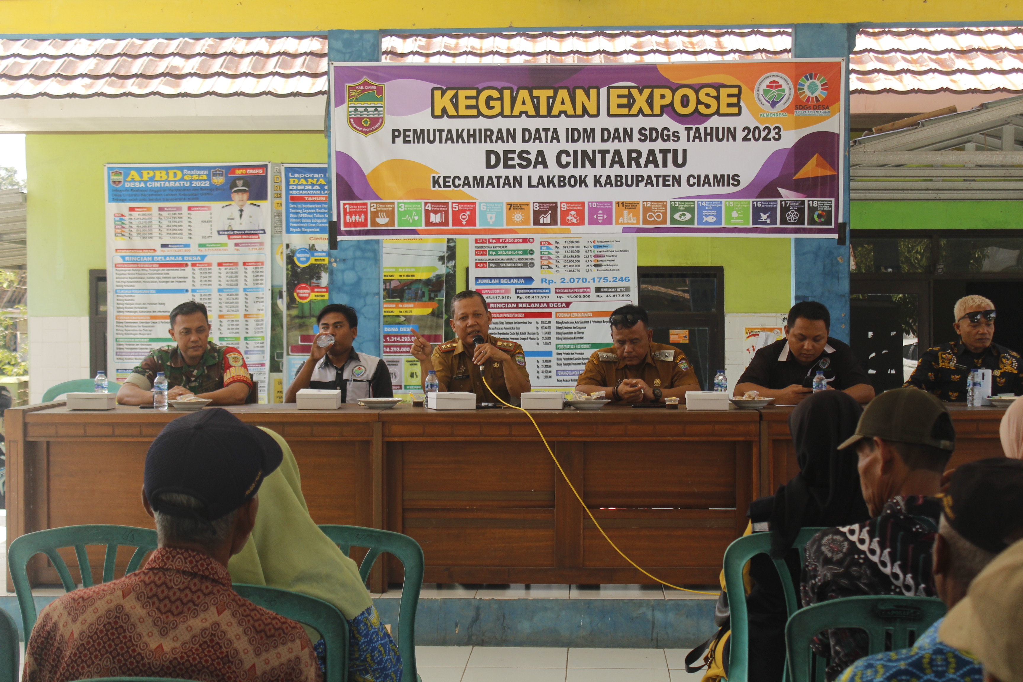 KEMBALI, DESA CINTARATU MAMPU MEMPERTAHANKAN STATUS DESA MANDIRI TAHUN 2023