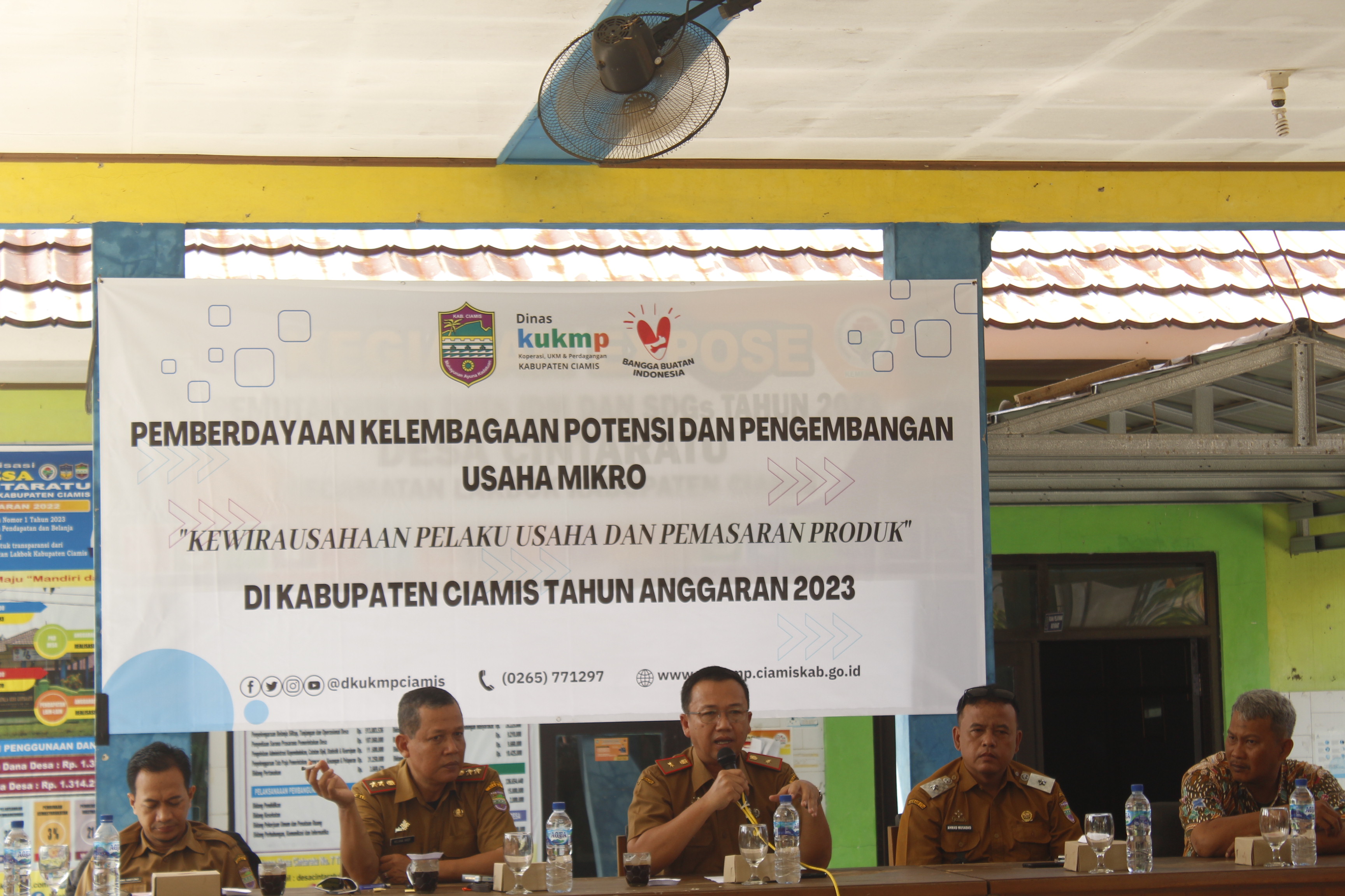 Dinas KUKMP Kabupaten Ciamis Bersama Desa Cintaratu Laksanakan Pemberdayaan Kelembagaan dan Pengembangan Usaha Mikro