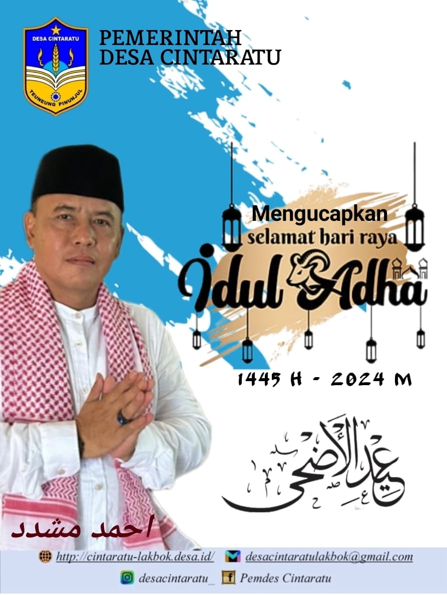 PEMDES CINTARATU UCAPKAN SELAMAT HARI RAYA IDUL ADHA 1445 H - 2024 M
