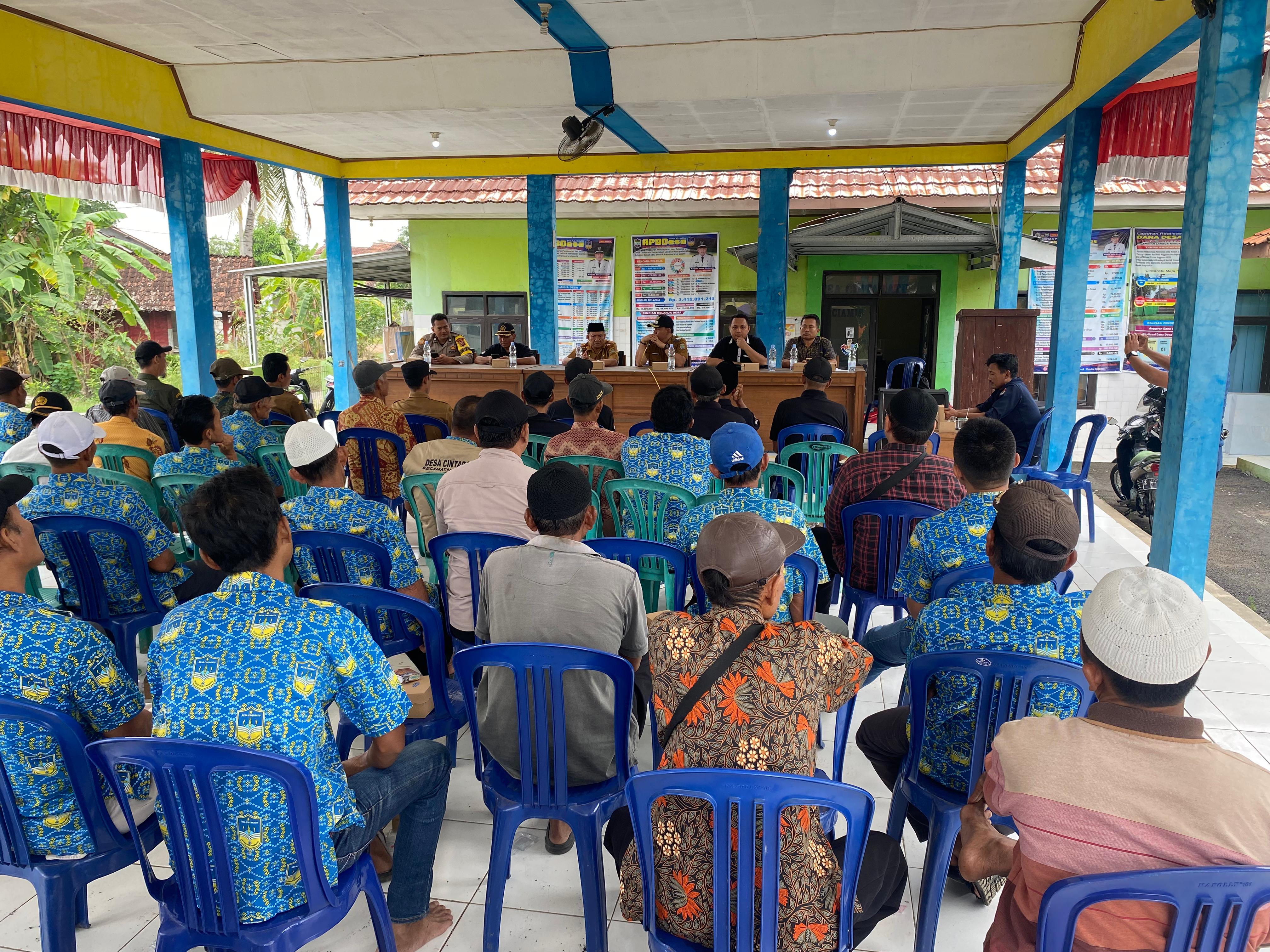 Serap Aspirasi Masyarakat, Desa Cintaratu Gelar Pra RKPDes