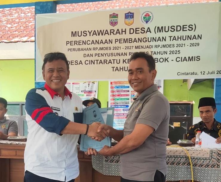 Laksanakan Musyawarah Desa, Desa Cintaratu Rancang Pembangunan Yang MAJU